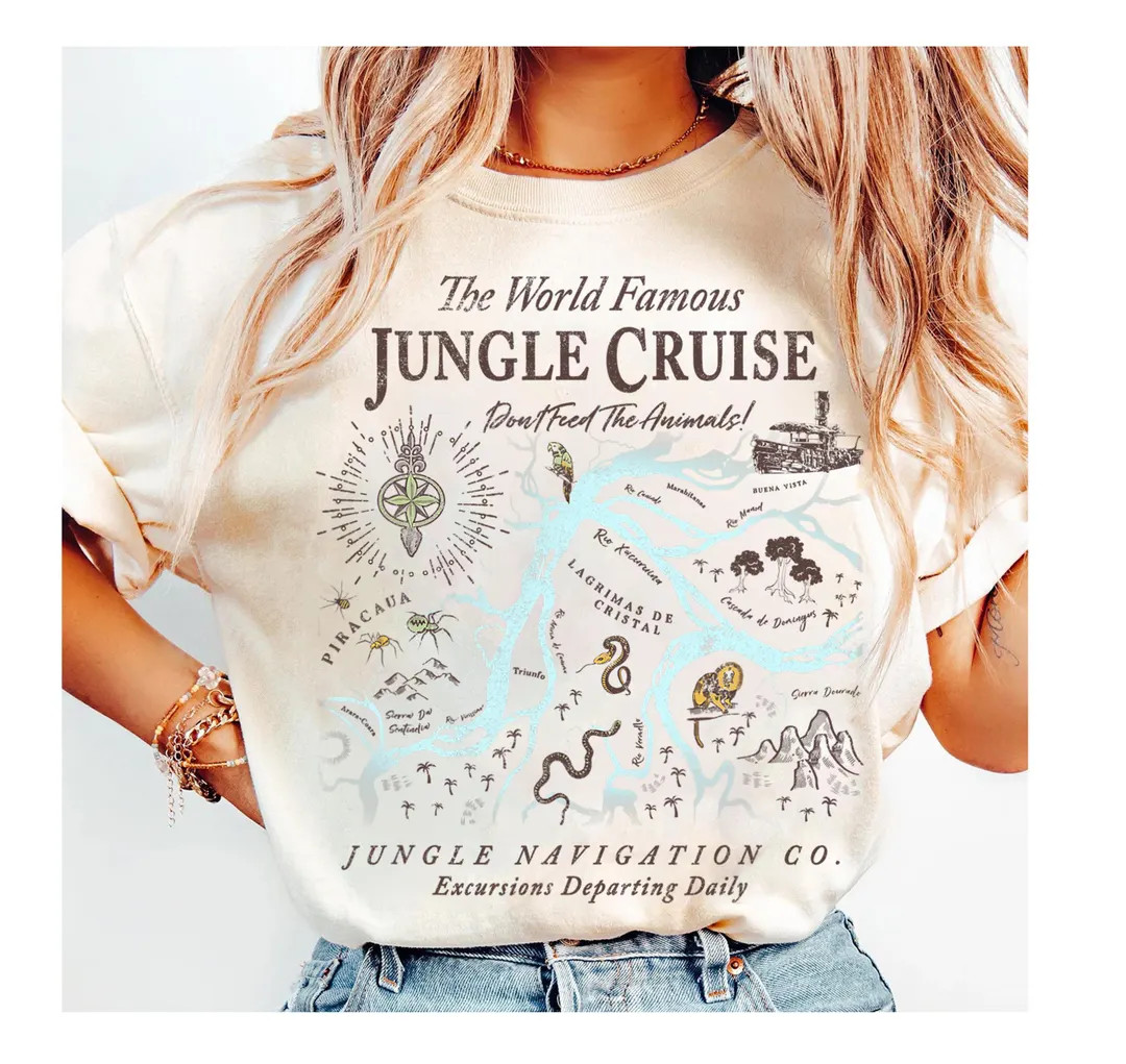 Disney Jungle Cruise World Famous Excursions Departing Daily T-shirt, Magic Kingdom, Walt Disney ... | Etsy (US)