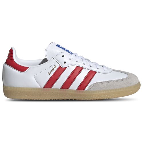 adidas Originals Boys adidas Originals Samba - Boys' Grade School Shoes White/Red Size 5.5 | Champs Sports