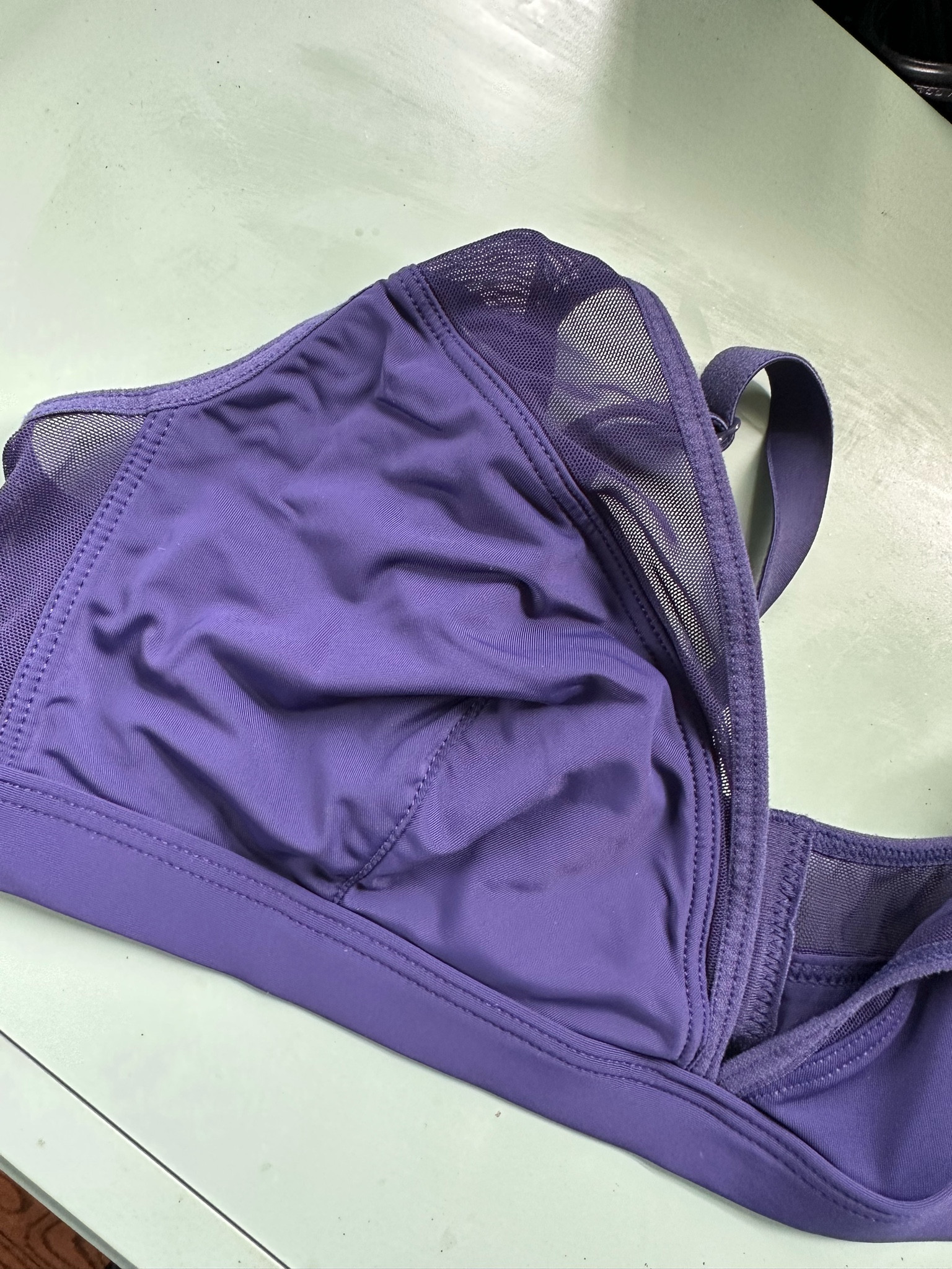 Mesh and satin bralette

#LTKstyletip