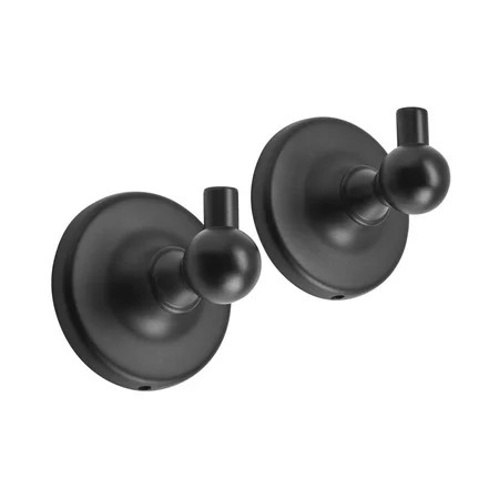 Better Homes & Gardens Marlow 2-piece Robe Hook Kit in Matte Black | Walmart (US)