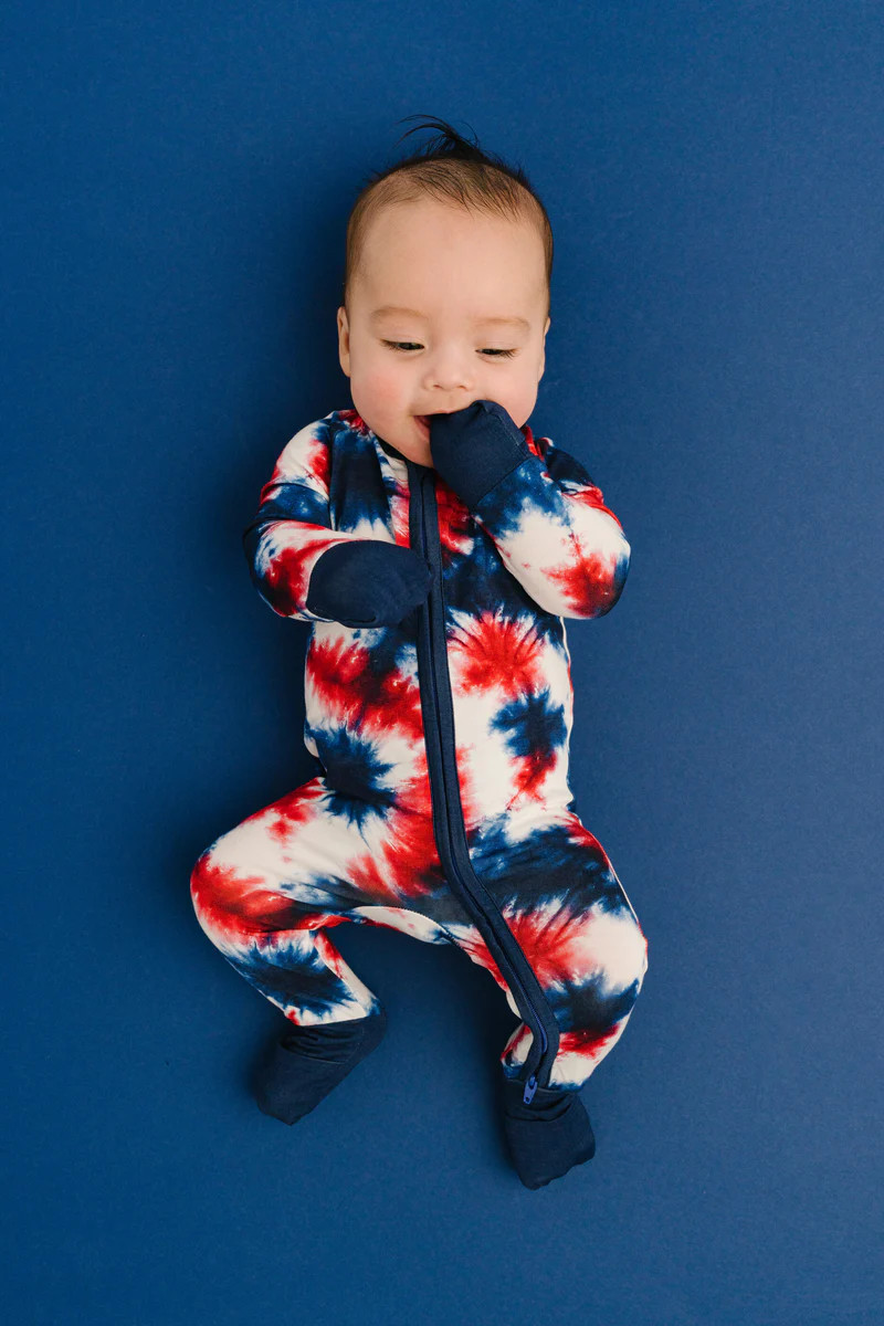 Firecracker Tie Dye Bamboo Sleeper | Little One Shop Co