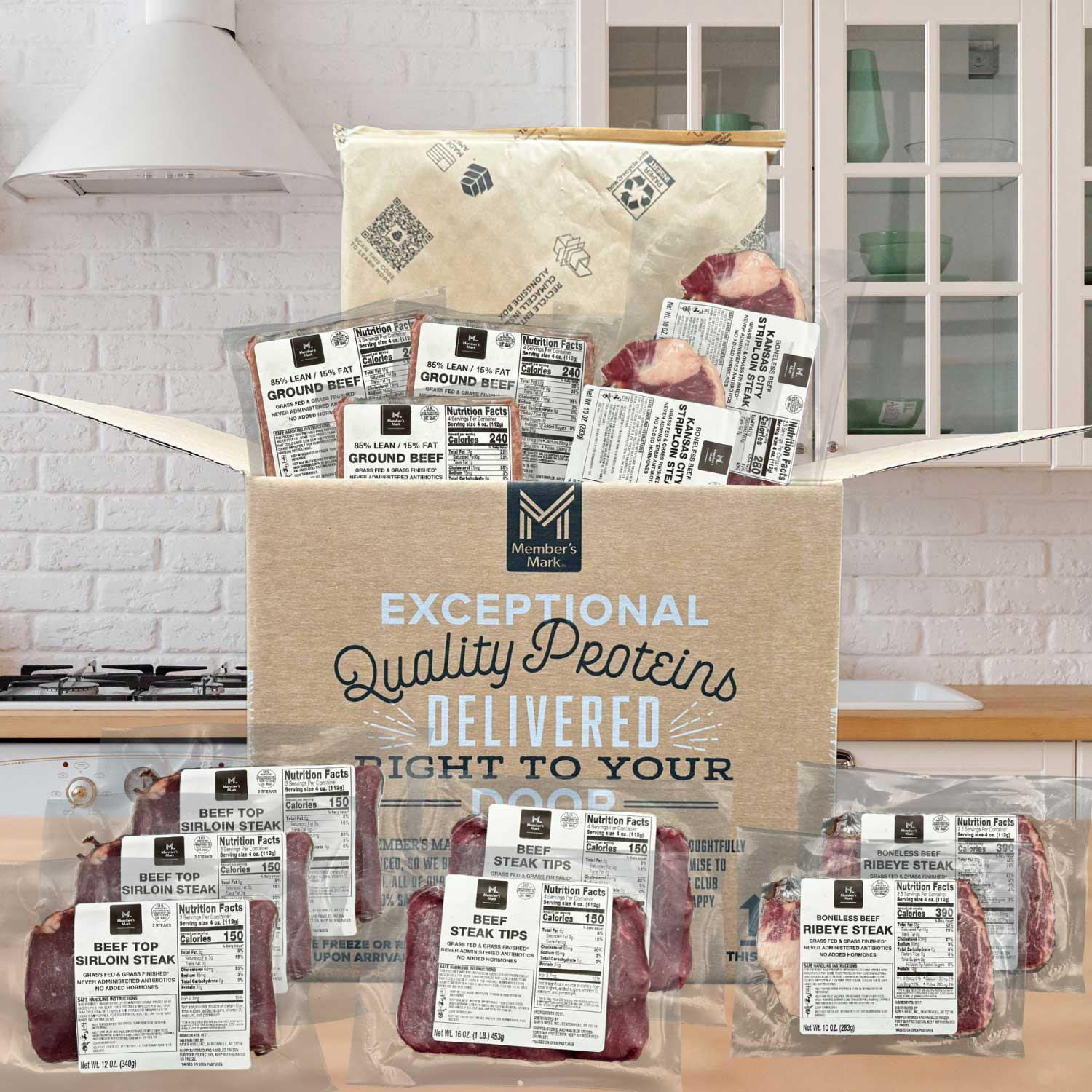 Member's Mark Premium Beef Curated Box, Frozen, 9 lbs. | Sam's Club