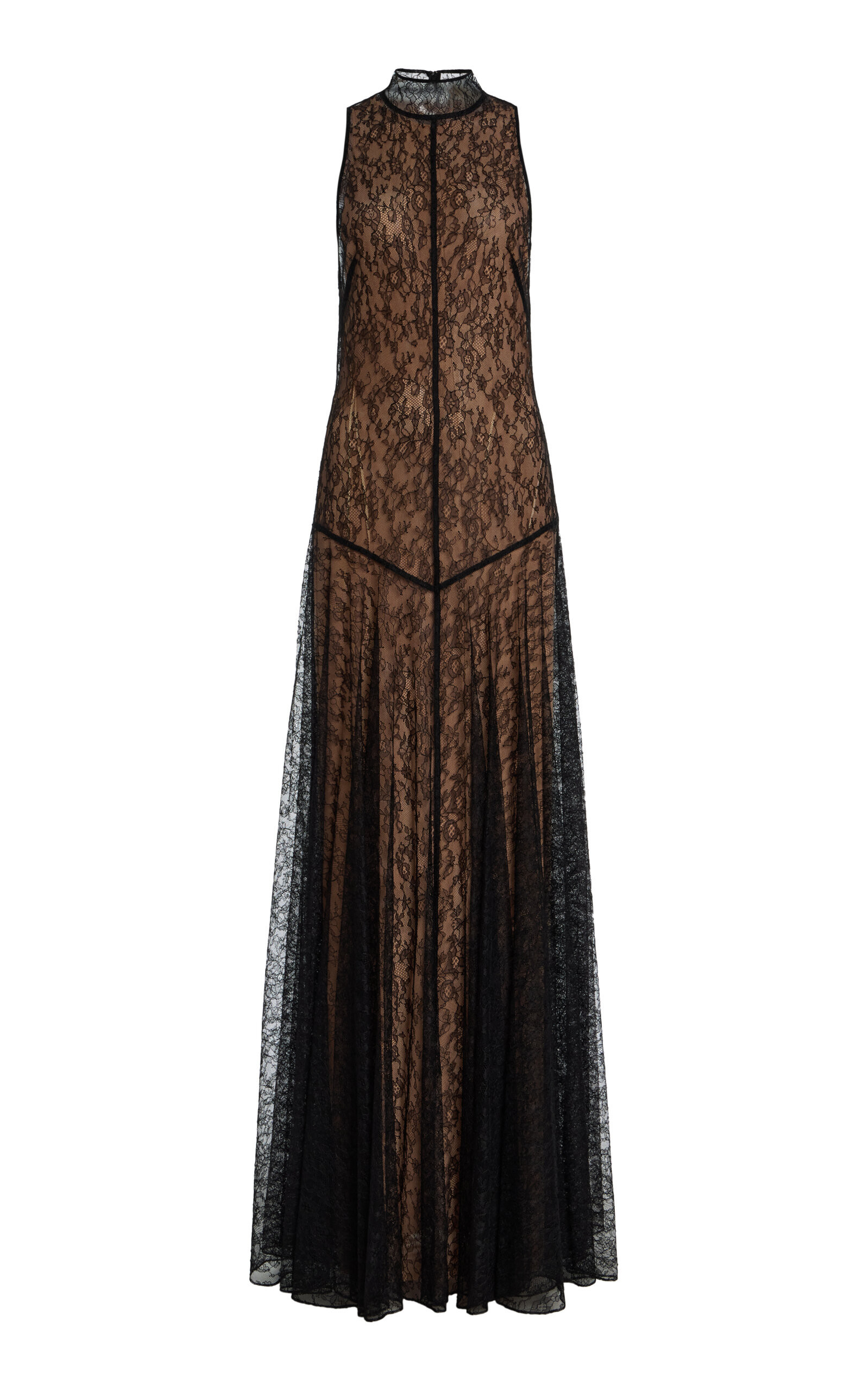 De La Vali - Exclusive Foehn Lace Maxi Dress - Black - UK 12 - Moda Operandi | Moda Operandi (Global)