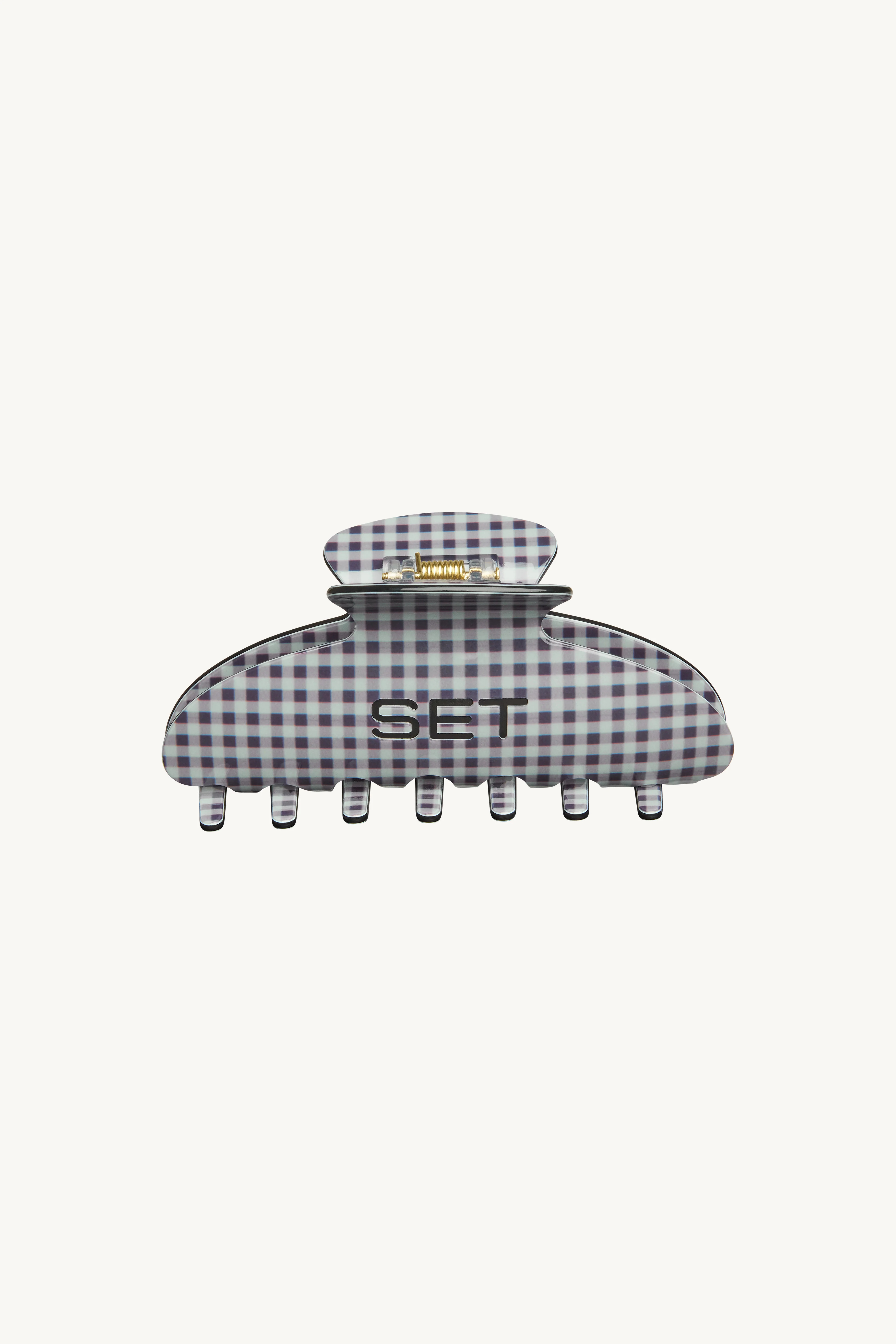 SET GINGHAM CLAW CLIP - SPEARMINT | SET Active
