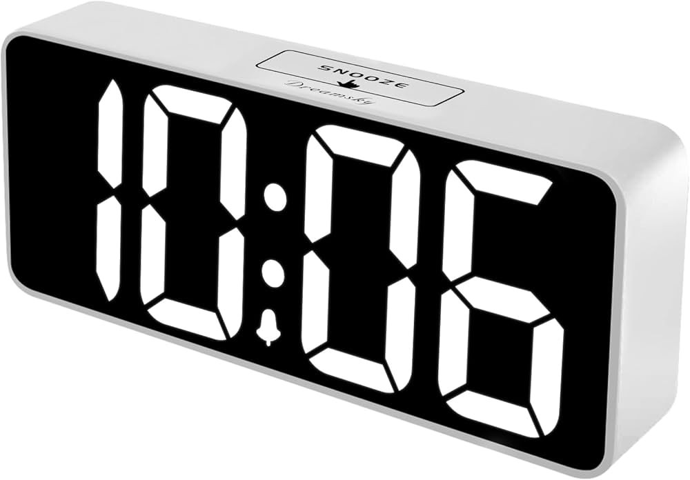 DreamSky Large Digital Alarm Clock Big Numbers for Seniors & Visually Impaired, 9 Inches Electric... | Amazon (US)