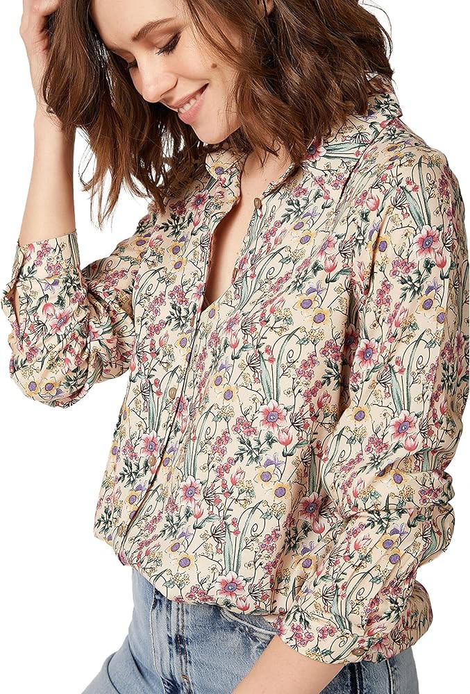 Blouses for Women Fashion, Long Sleeve Button Down Shirts Dressy Casual Tops | Amazon (US)