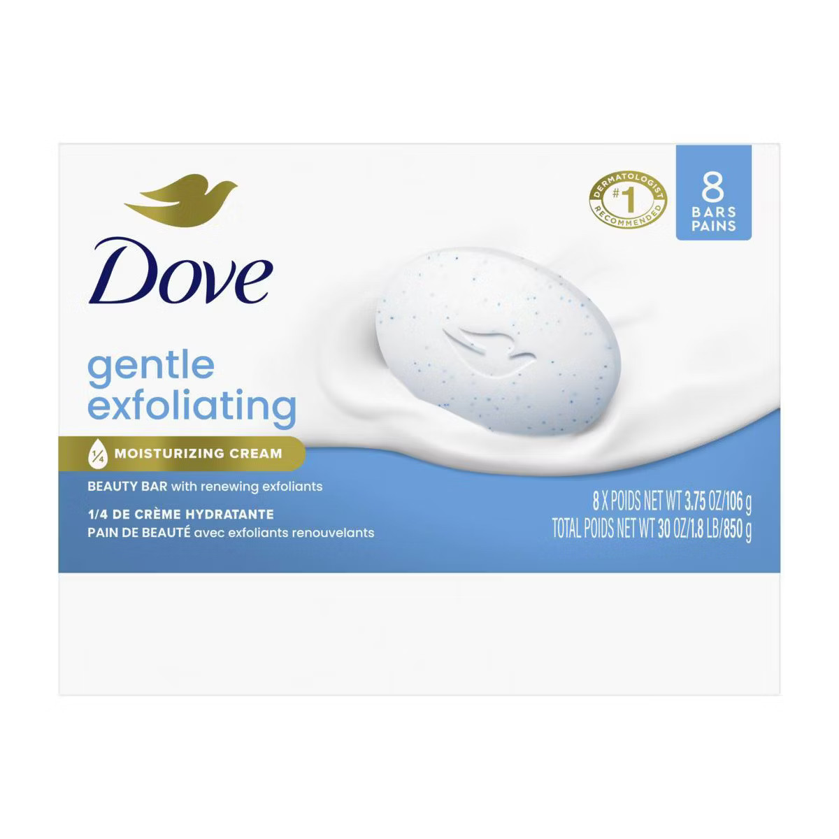 Dove Beauty Gentle Exfoliating Beauty Bar Soap | Target