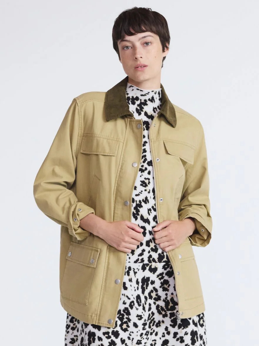 Scoop Women’s and Women’s Plus Cotton Oversized Cargo Barn Jacket, Midweight, XS-4X | Walmart (US)