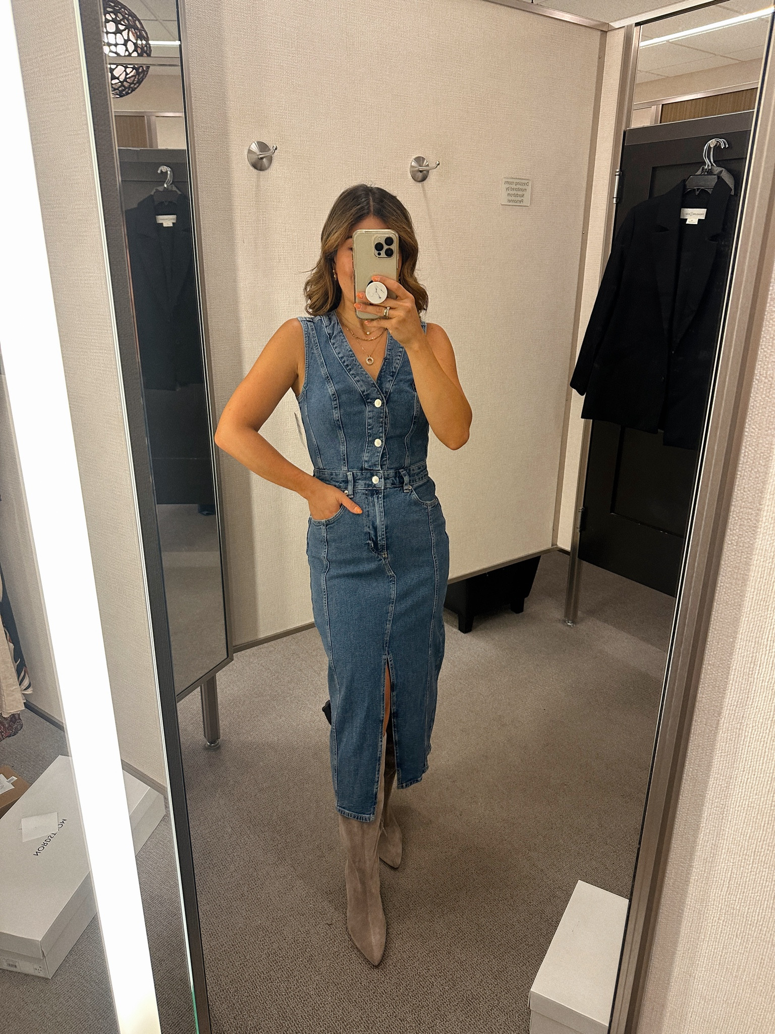 Obsessed with this denim dress b it fits like a glove! It’s so good! Wearing size xs.
Nsale, Nordstrom anniversary sale, anniversary sale. 

#LTKSummerSales 

#LTKFindsUnder50 #LTKFindsUnder100