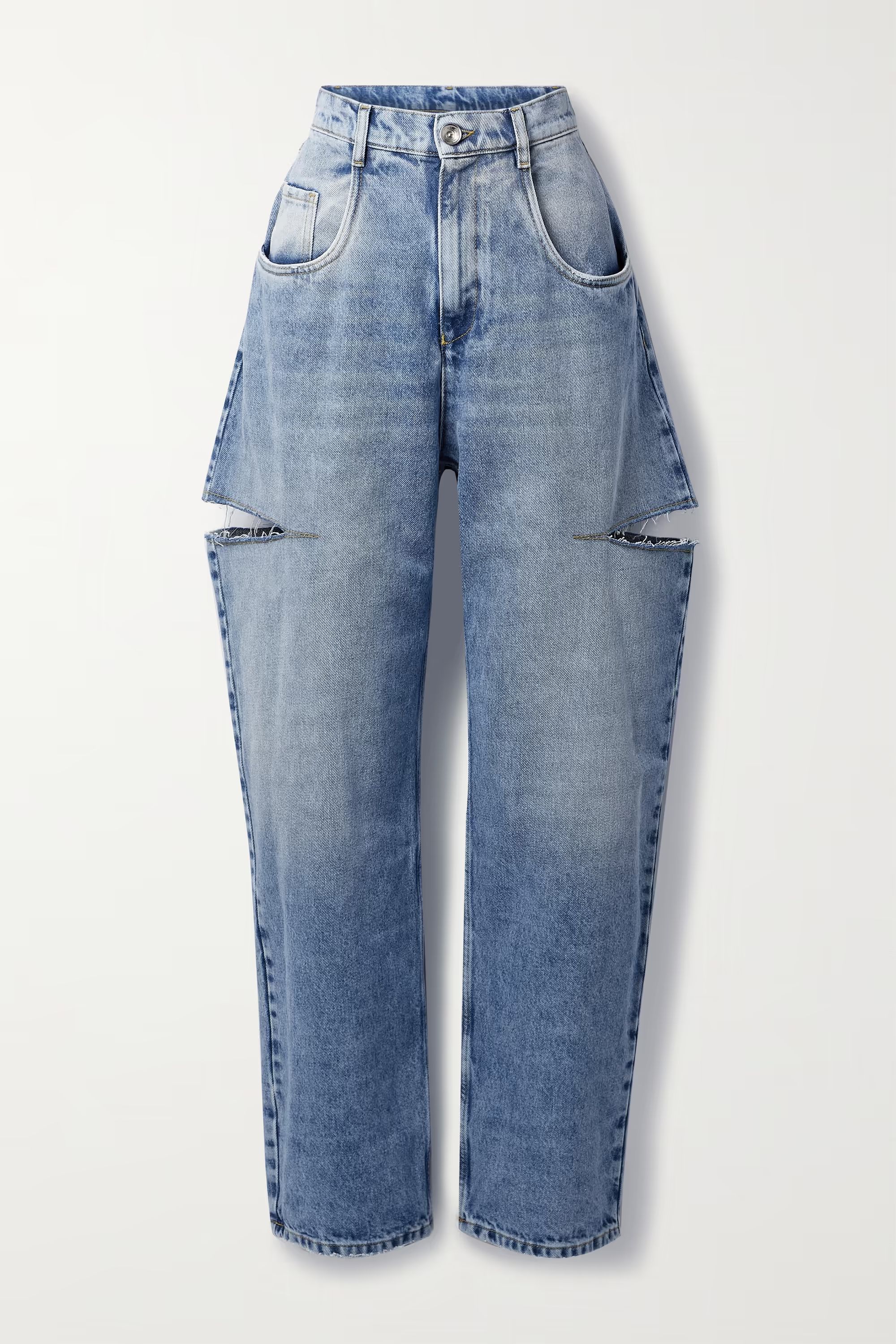 MAISON MARGIELACutout high-rise wide-leg jeans | NET-A-PORTER (US)