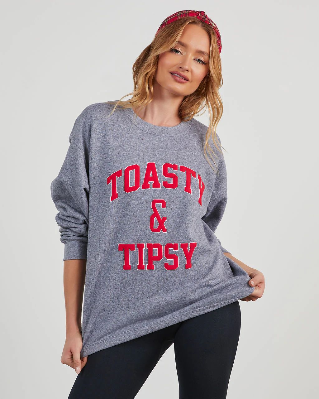 Toasty & Tipsy Oversized Graphic Sweatshirt | VICI Collection
