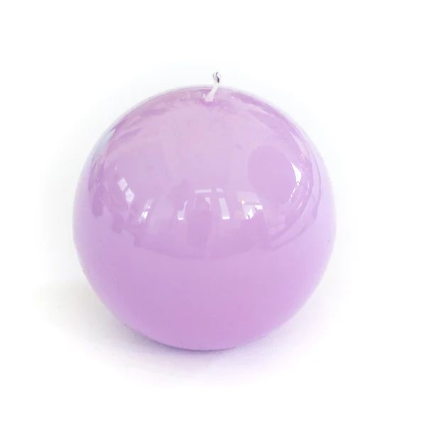 Lacquer Sphere Candle, Lilac | The Avenue