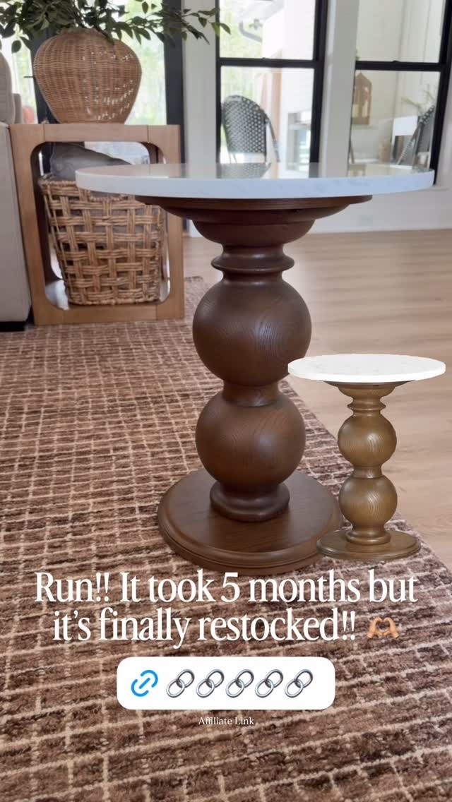 Run, the @Walmart my Texas house side table I’m always asked about is finally restocked!! 🫶🏼
