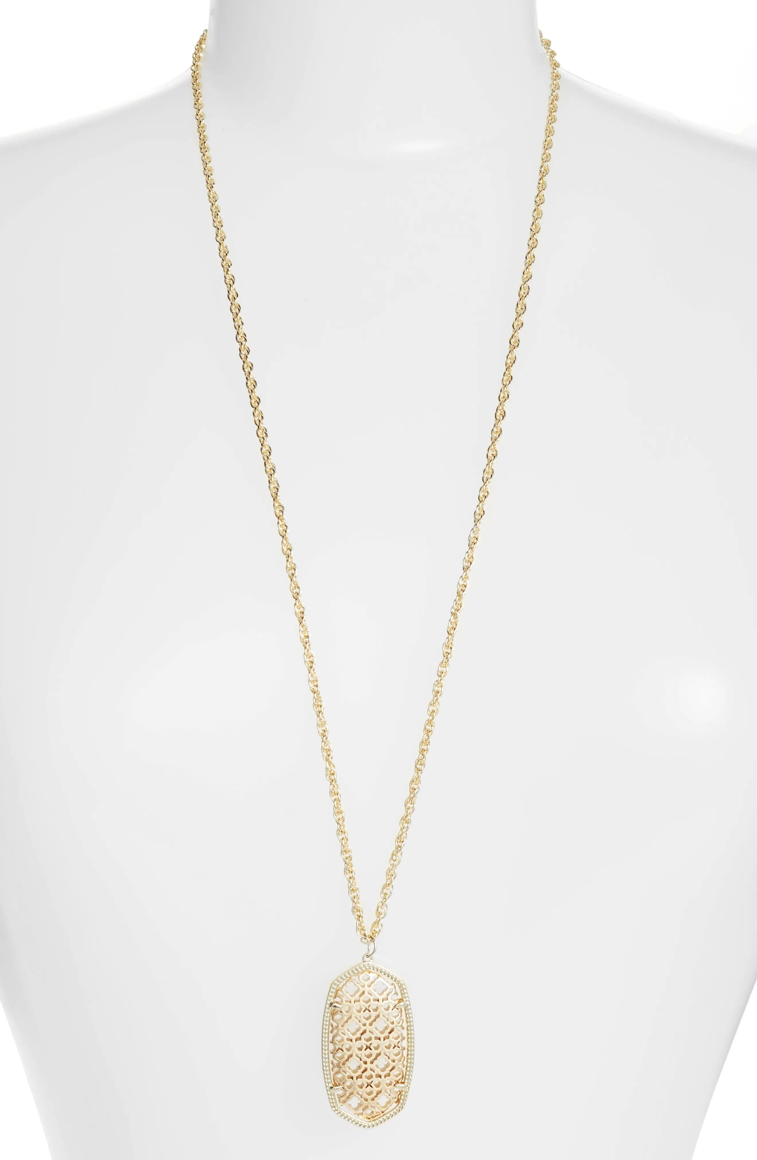 Rae Long Filigree Pendant Necklace | Nordstrom