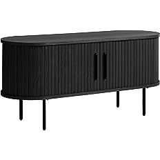 Unique Furniture AMZ-46254649 Mid-Century Modern Round Sliding Door 47-inch TV Lowboard with Adju... | Amazon (US)