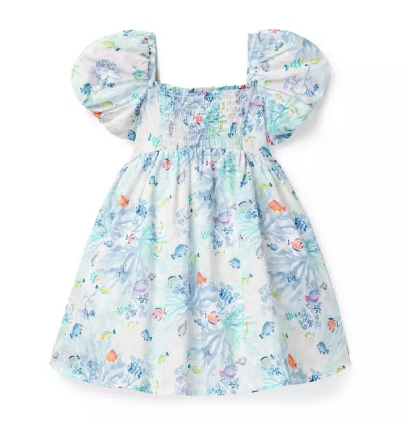 Janie and Jack | The Coral Reef Dress - White / 12 | Janie and Jack