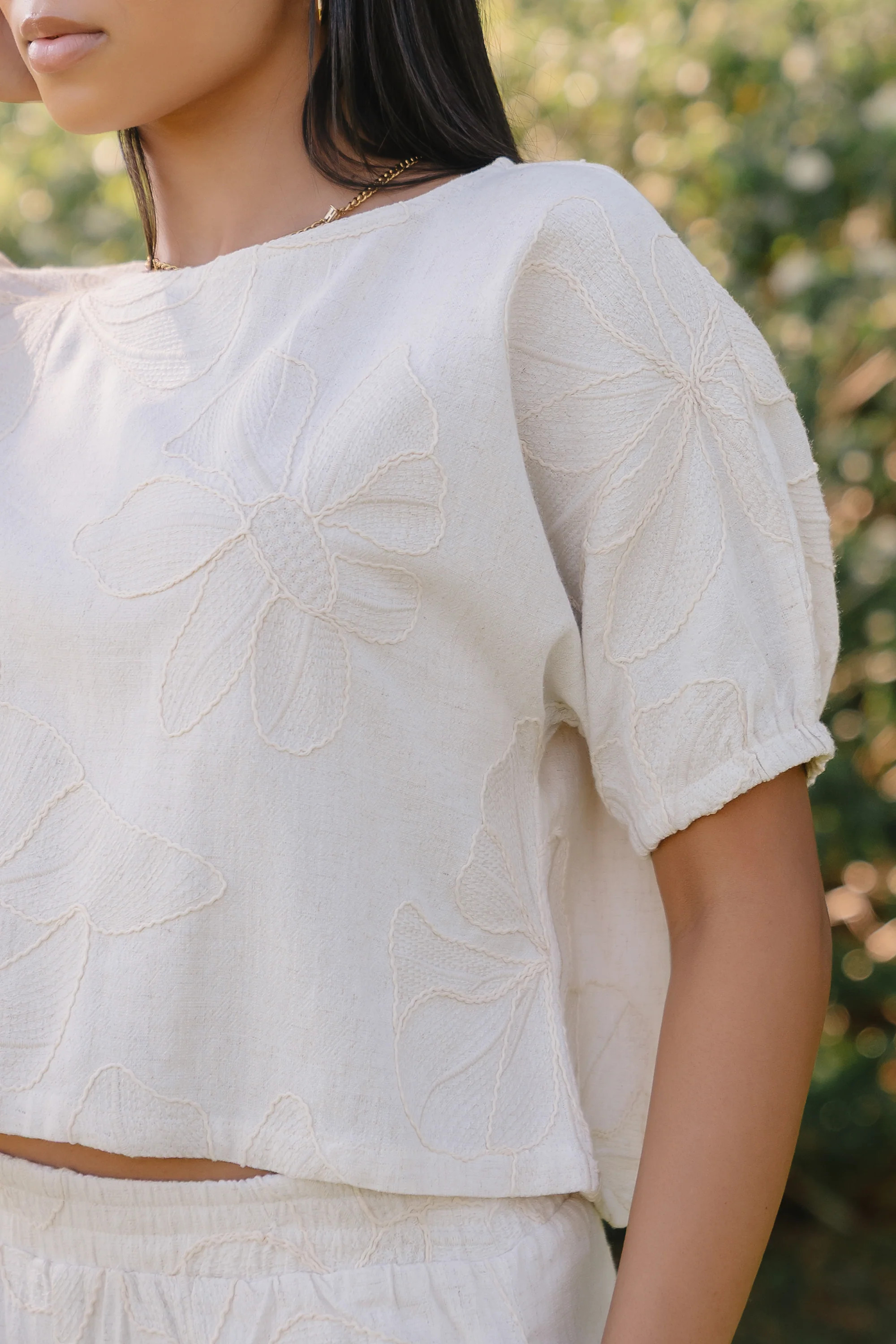 Kortney Floral Oversized Top | Böhme US