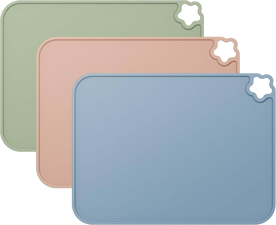 Cutebe Silicone Placemat for Toddles Kids Non-Slip Reusable Portable Kids Placemats for Dinning T... | Amazon (US)