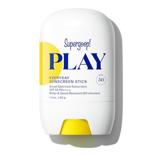 Supergoop! PLAY Everyday Sunscreen Stick SPF 50 - Lightweight, Non-Greasy Formula - Natural Finish - Fragrance Free - Water & Sweat Resistant - All Skin Types - 1.4 fl oz | Amazon (US)