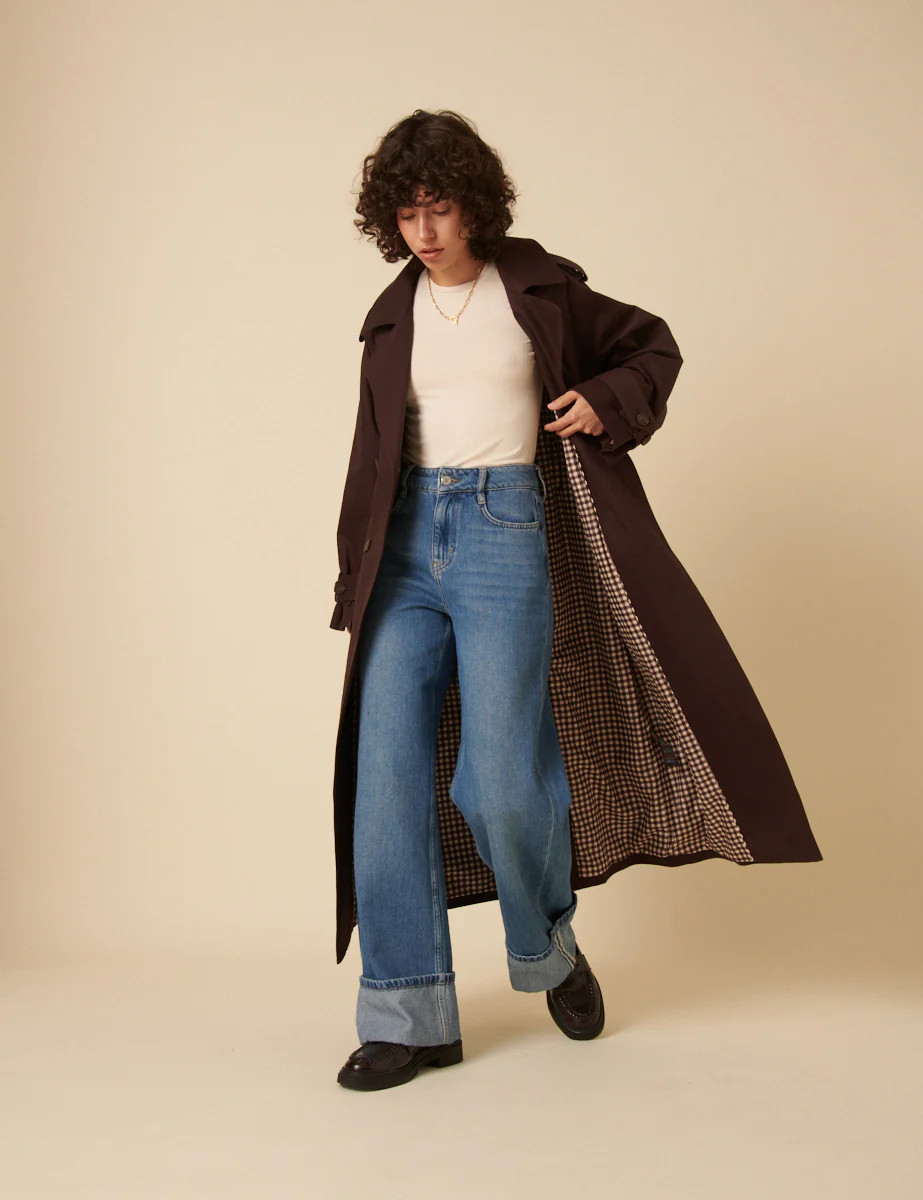Brown Double Breasted Trench Coat | Nobody's Child