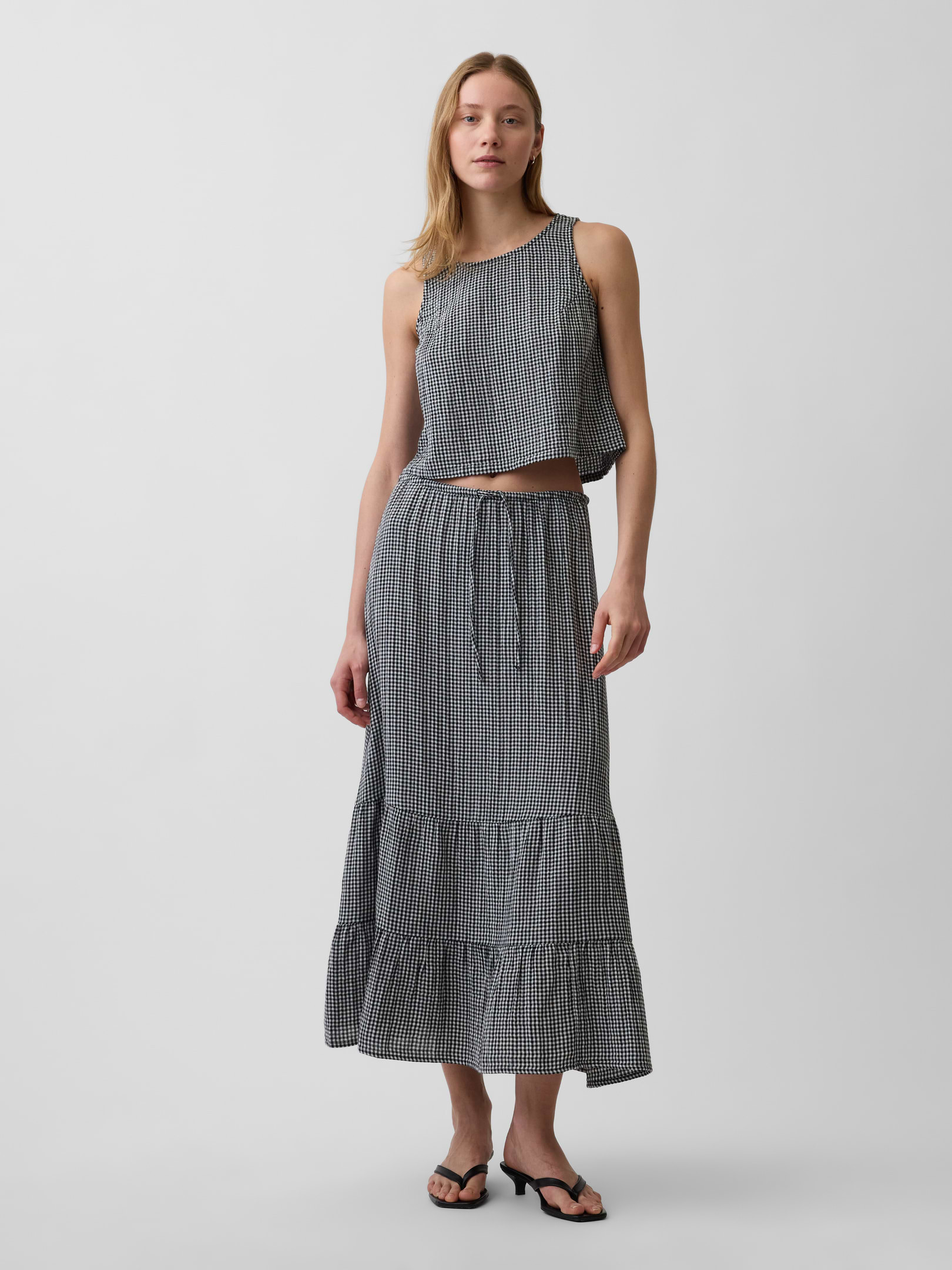 Cotton Gauze Tiered Easy Maxi Skirt | Gap (US)
