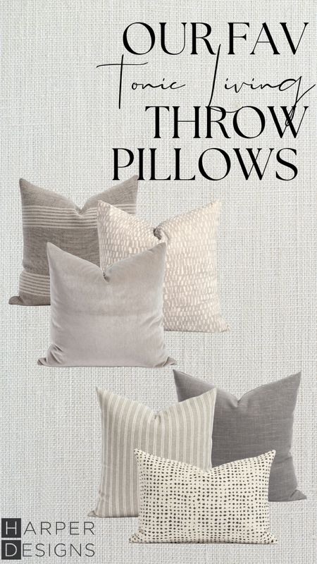 Our favourite Tonic Living Pillows right now. 

Pillows, Home Decor, Neutral Decor 

#LTKstyletip #LTKhome #LTKfindsunder100
