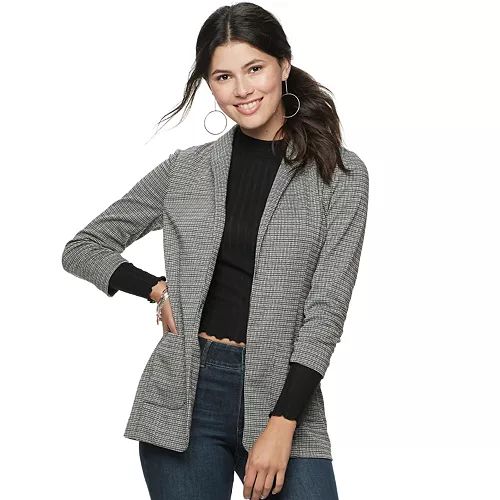 Juniors' Candie's® Oversized Relaxed Blazer | Kohl's