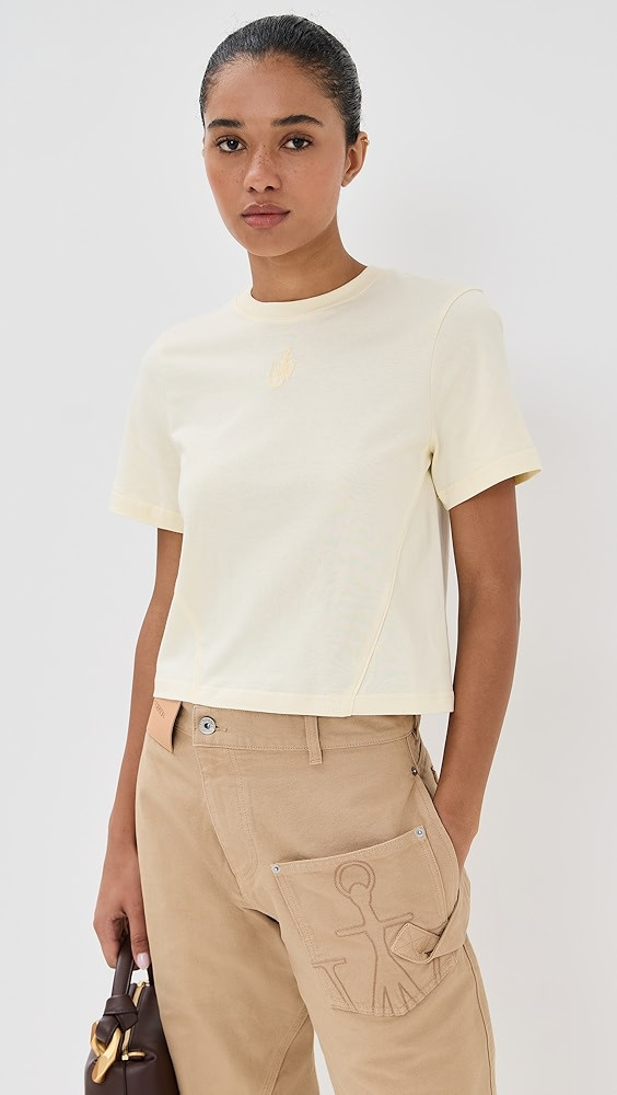 Anchor Embroidery Cropped T-Shirt | Shopbop