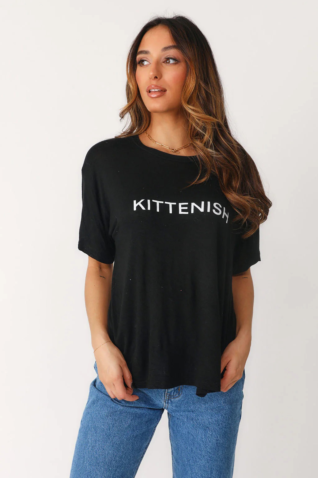 OG KITTENISH BLACK LOGO TEE | Kittenish
