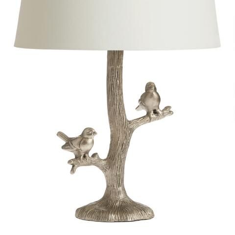 Gold Woodland Birds Accent Lamp Base | World Market