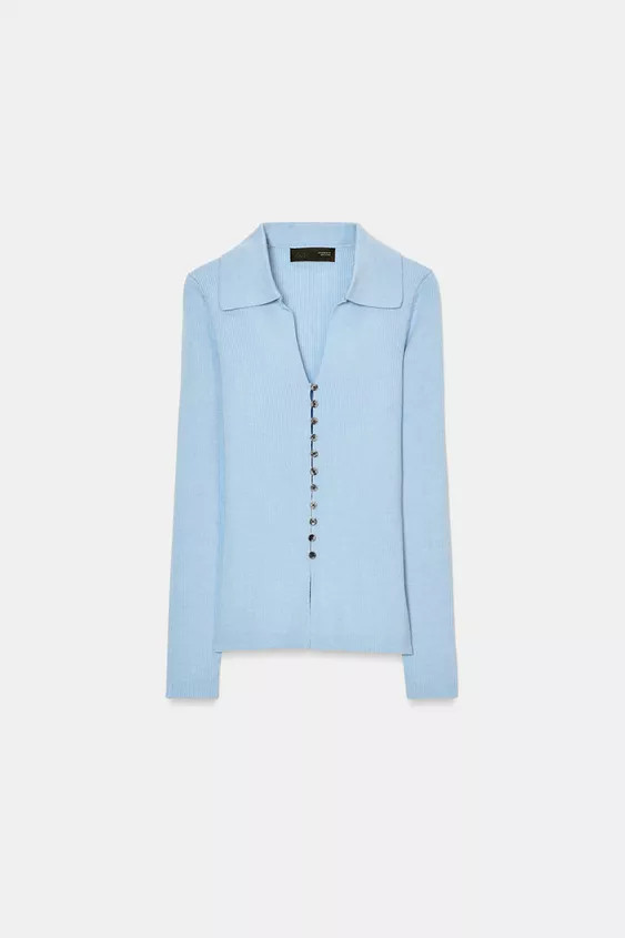 POLO KNIT CARDIGAN | Zara UK