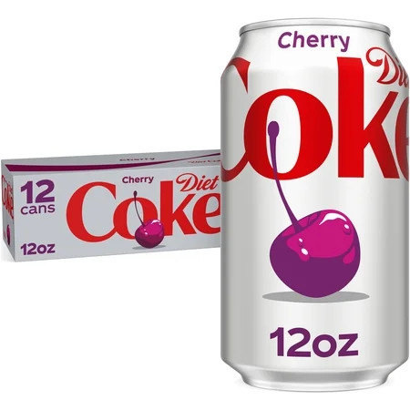 Diet Coke Cherry Diet Soda Pop Fridge Pack Cans, 12 fl oz, 12 Pack | Walmart (US)
