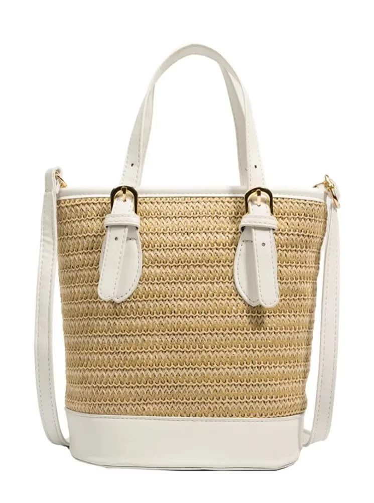 Caistre Women Straw Bags Summer Beach Bag Handwoven Hobo Handbag Crossbody Vacation Bag Basket Pu... | Walmart (US)