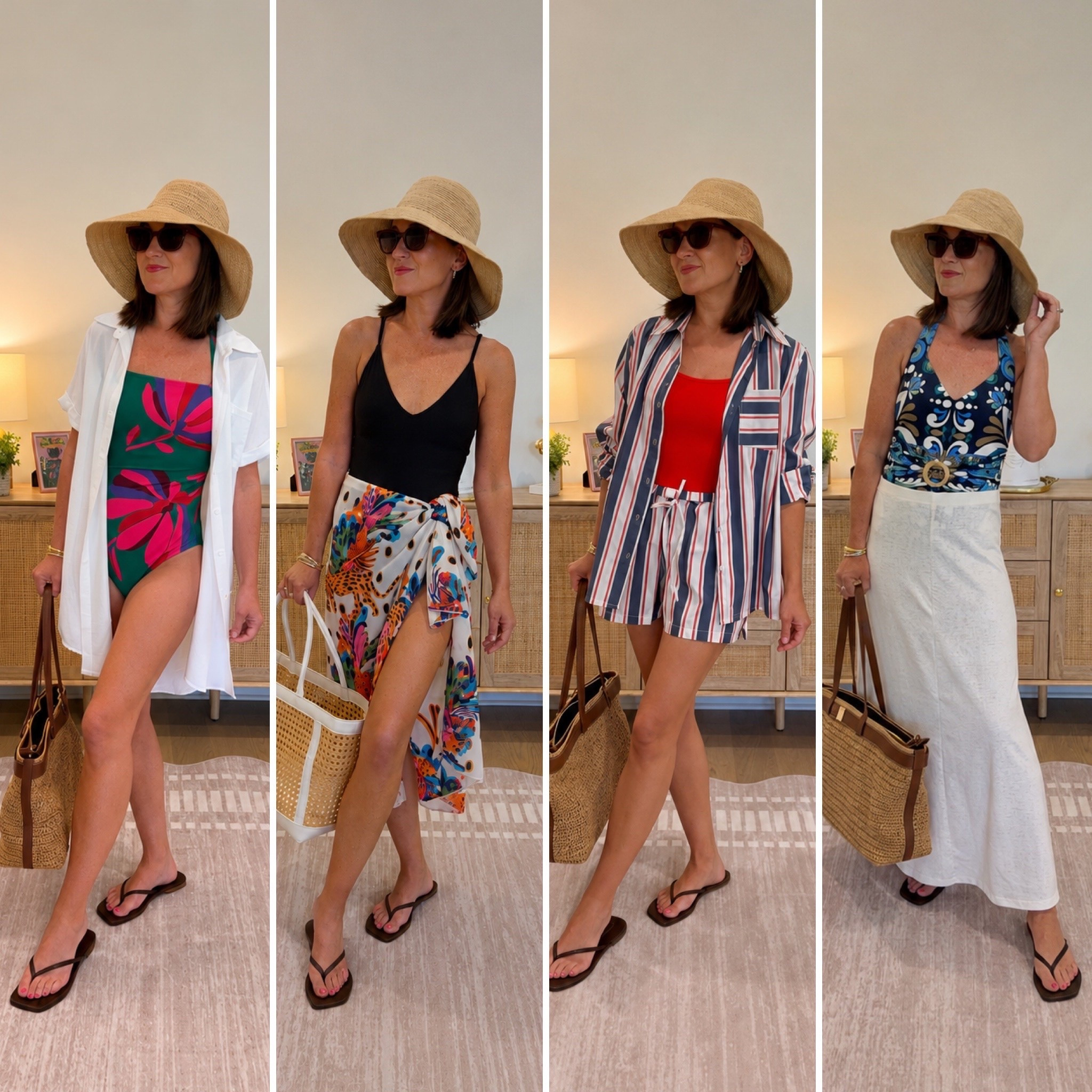 My favorite one-piece swimsuits and affordable coverups! Swimsuits over 40 - beach vacation looks - Fourth of July style - beach swimsuits / one-piece swim

#LTKOver40 #LTKSwim #LTKTravel