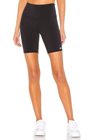 alo High Waist Biker Short in Black from Revolve.com | Revolve Clothing (Global)