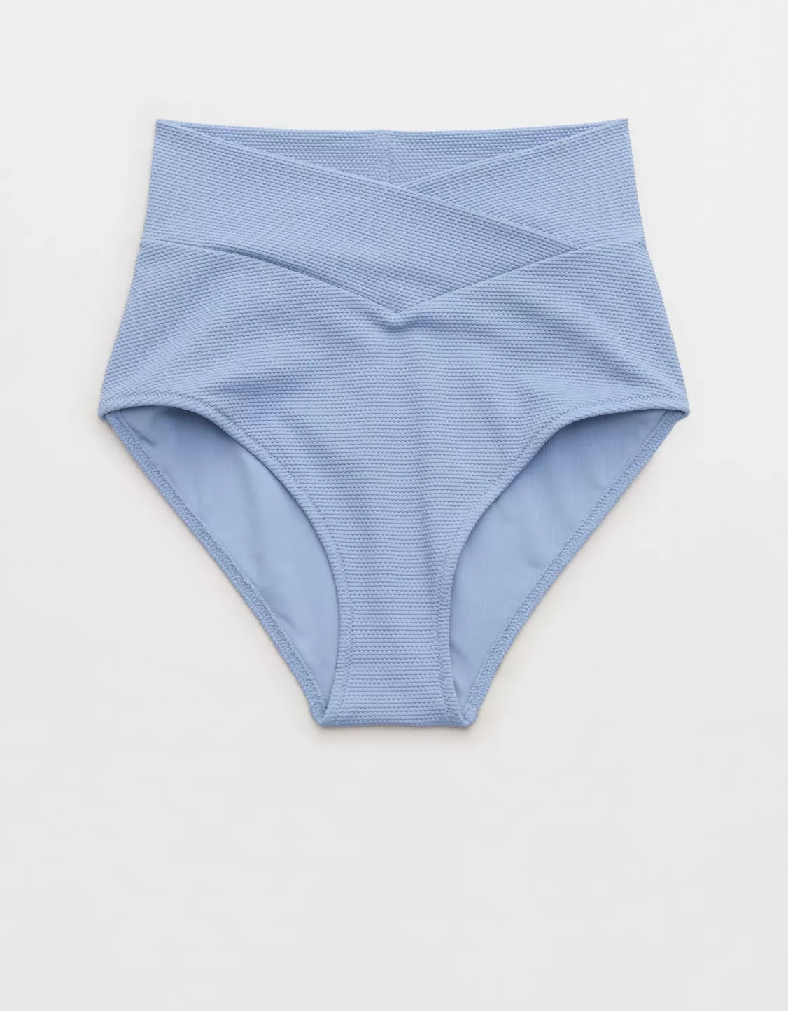 Aerie Pique High Waisted Full Coverage Bikini Bottom | Aerie