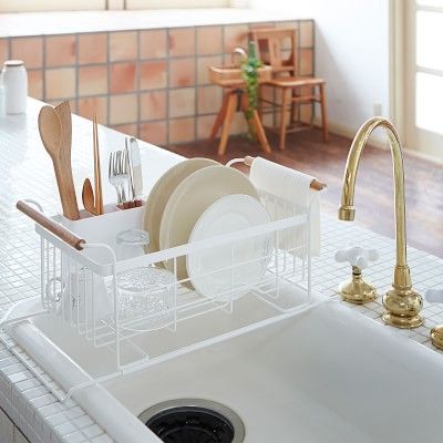 Tosca Over-the-Sink Dish Drainer Rack, White | Williams-Sonoma