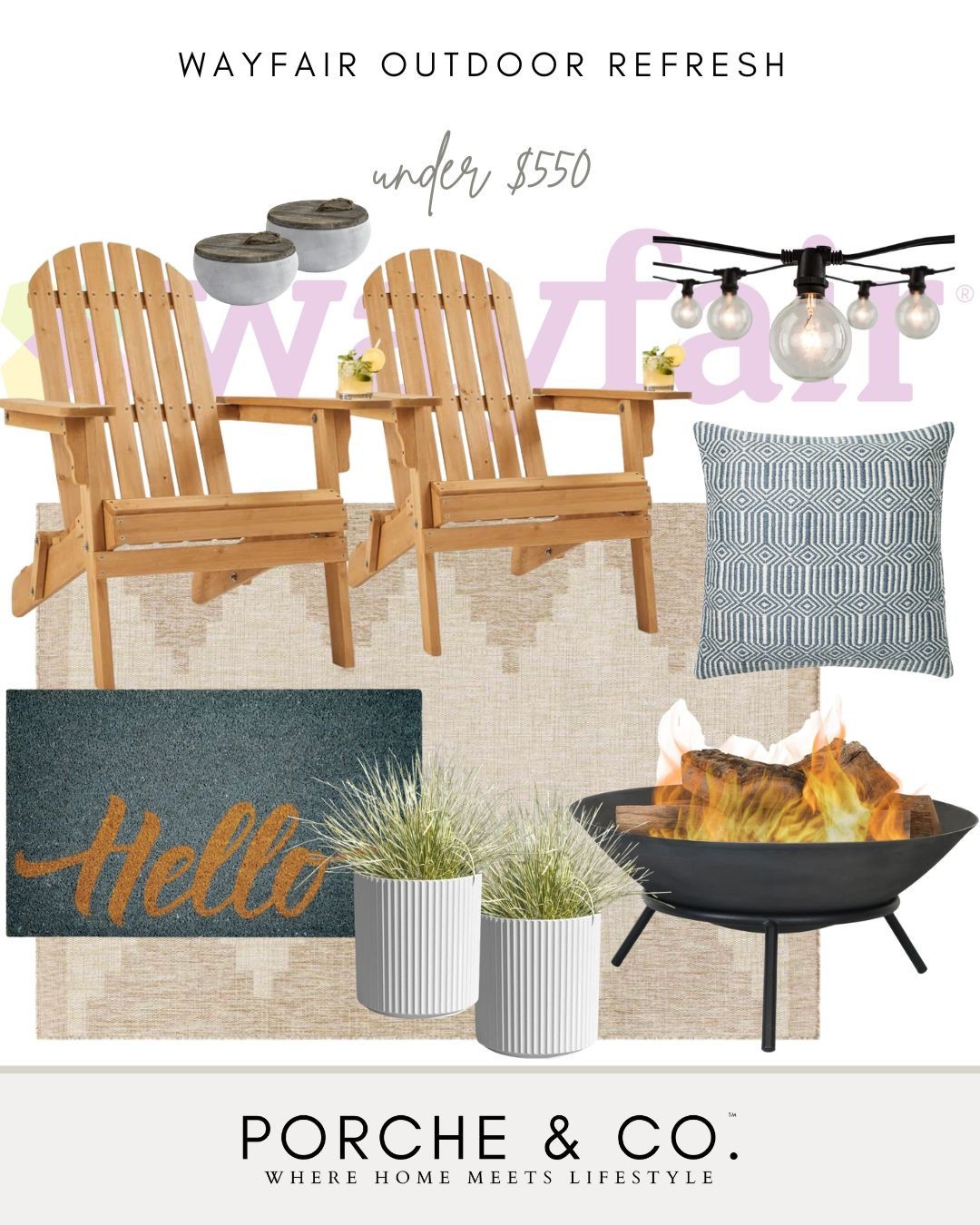 Wayfair, Wayfair outdoor refresh, outdoor refresh, outdoor living
#visionboard #moodboard #porcheandco

#LTKSeasonal #LTKStyleTip #LTKHome