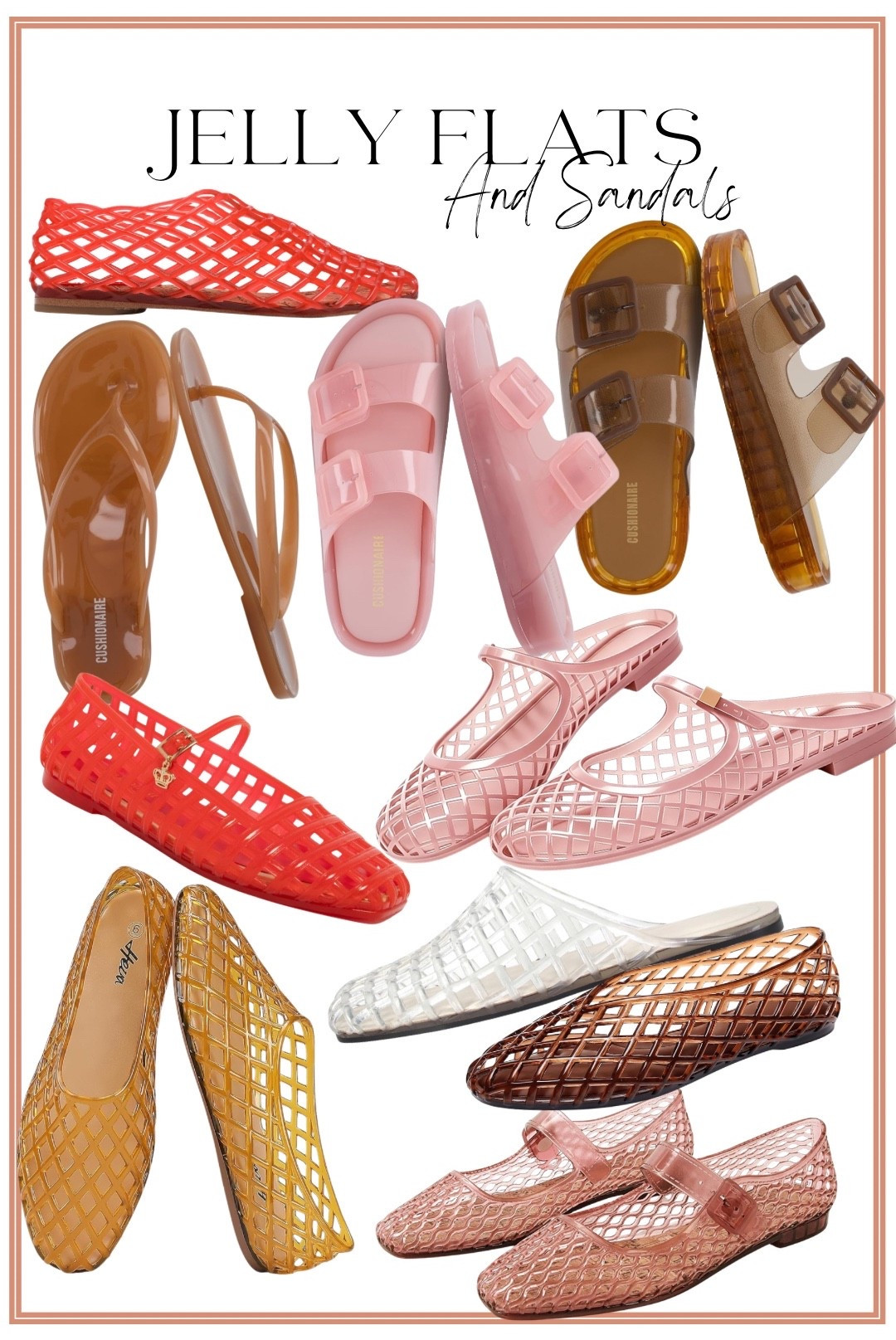 🩴✨ Jelly flats and sandals are officially the shoe trend of the season… and I’m fully on board! 😍

From chic fisherman-style jelly flats to comfy jelly slides and classic sandals, these affordable finds give major designer-inspired vibes without the designer price tag. They’re lightweight, easy to style, waterproof, and perfect for everything from beach vacations to everyday errands.

💗 Trendy jelly flats in the cutest colors
🩴 Comfortable sandals you’ll reach for daily
☀️ Perfect for summer outfits and vacations
✨ Designer-inspired look for less
💸 Budget-friendly finds you’ll wear all season long

Whether you’re styling denim shorts, flowy dresses, or your favorite Walmart fashion finds, these jelly shoes instantly add a fun, trendy touch to any outfit.

#JellyFlats #JellySandals #SummerShoeTrend #AffordableFashion #ShoeFinds #VacationStyle #SummerStyle #FashionFinds #TrendingShoes #DesignerInspired #BeachStyle #ResortWear #WalmartFashion #AmazonFashion #CuteShoes #SummerOutfits #FashionOnABudget #StyleInspiration #OOTD #SummerFashionFinds

#LTKootd #LTKPetite