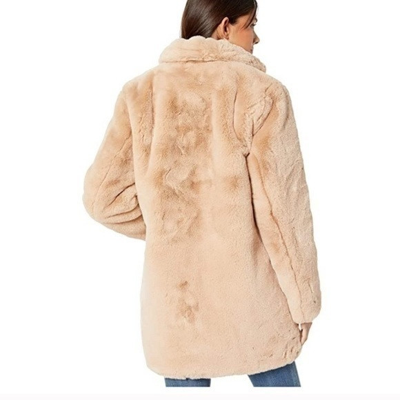 Apparis Long faux fur coat with hood | Poshmark