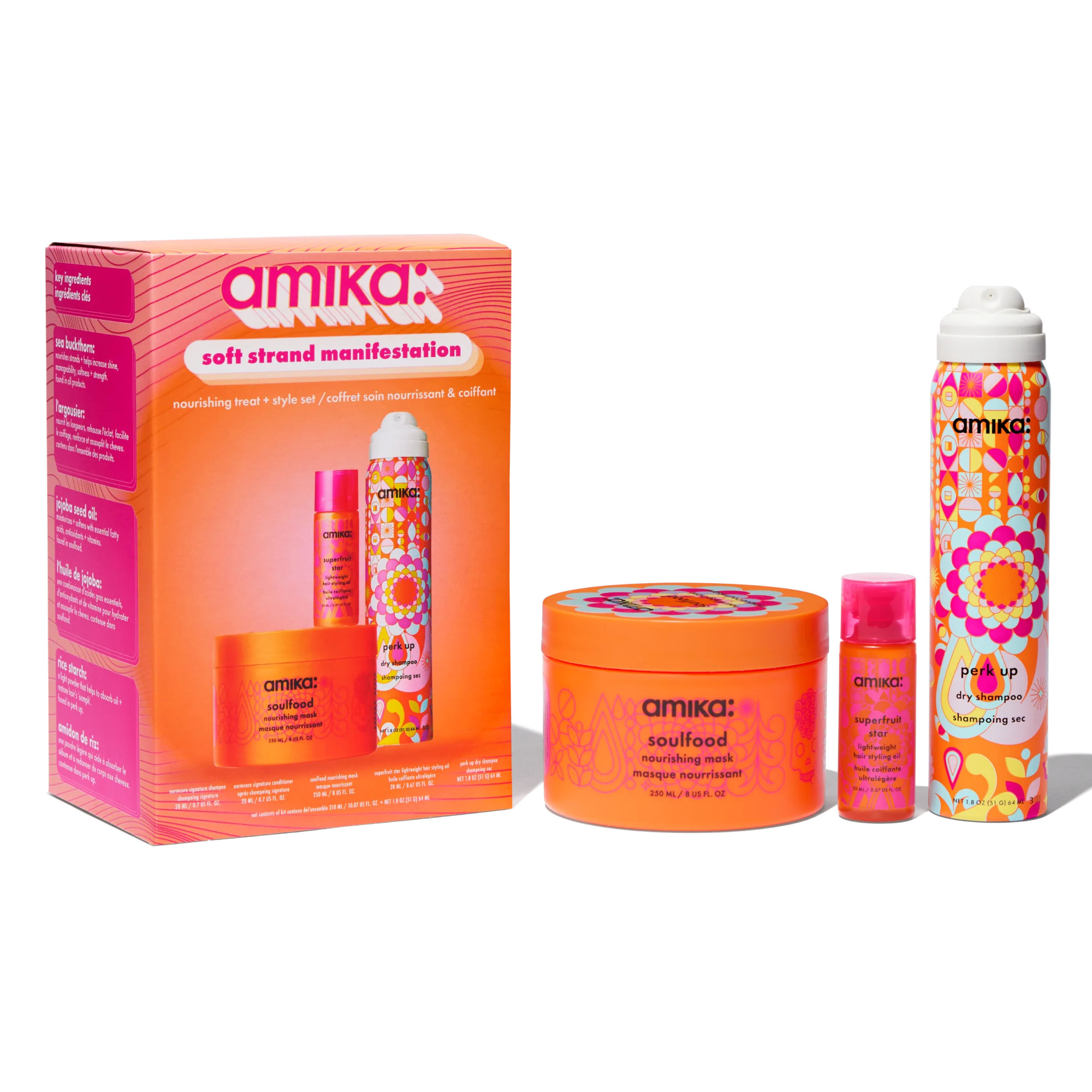 soft strand manifestation nourishing treat + style set | amika								 | amika | amika US