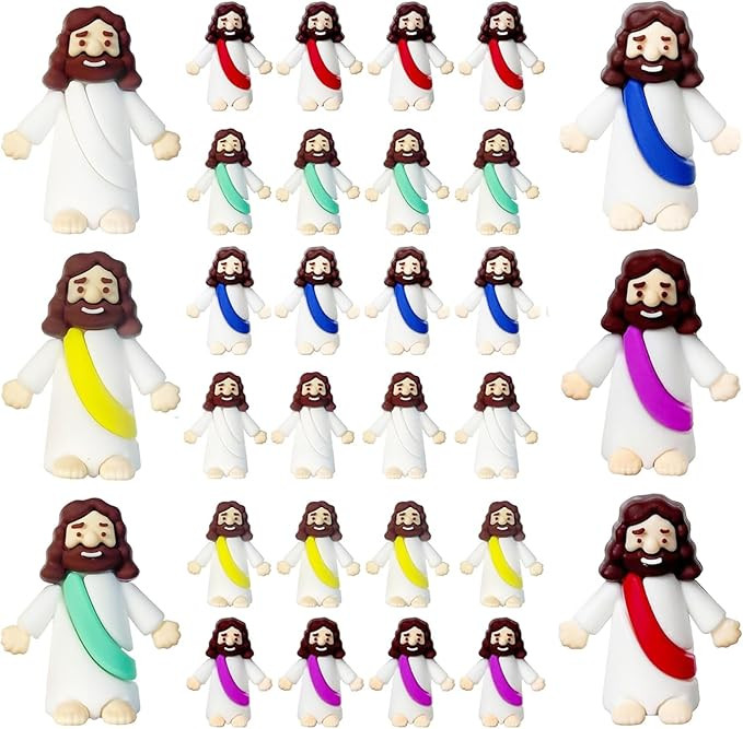 Mini Jesus Figures, Set of 30pcs Action Figures Little Jesus Figures, Tiny Jesus Figures to Hide ... | Amazon (US)