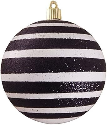 Christmas By Krebs Large Commercial Shatterproof UV Resistant Plastic Black Stripes Decorated Christ | Amazon (US)