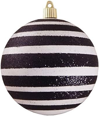 Christmas By Krebs Large Commercial Shatterproof UV Resistant Plastic Black Stripes Decorated Christ | Amazon (US)