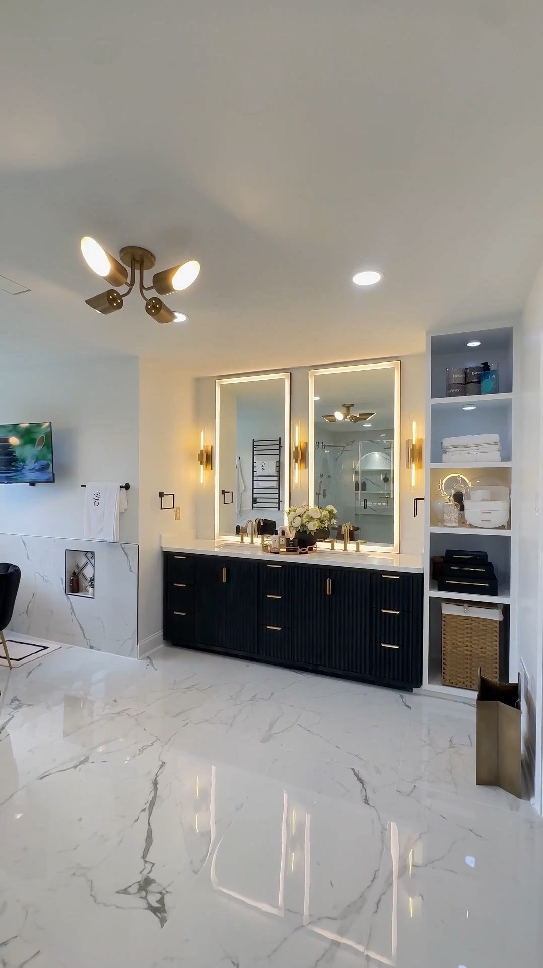 Some of my favorite mirrors, vanities and lighting that transform your bathroom with luxe vibes