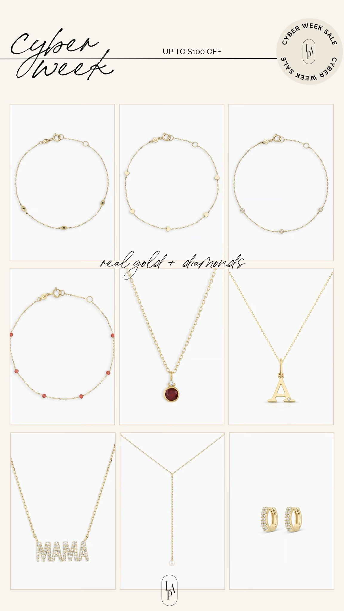 Real diamonds and gold sale alert 

#LTKSaleAlert #LTKCyberWeek