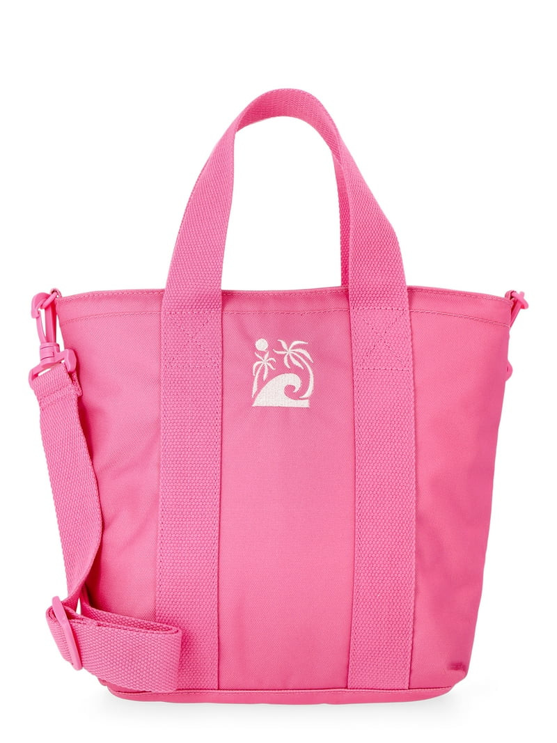 No Boundaries Women's Beach Insulated Mini Tote Bag, Pink | Walmart (US)