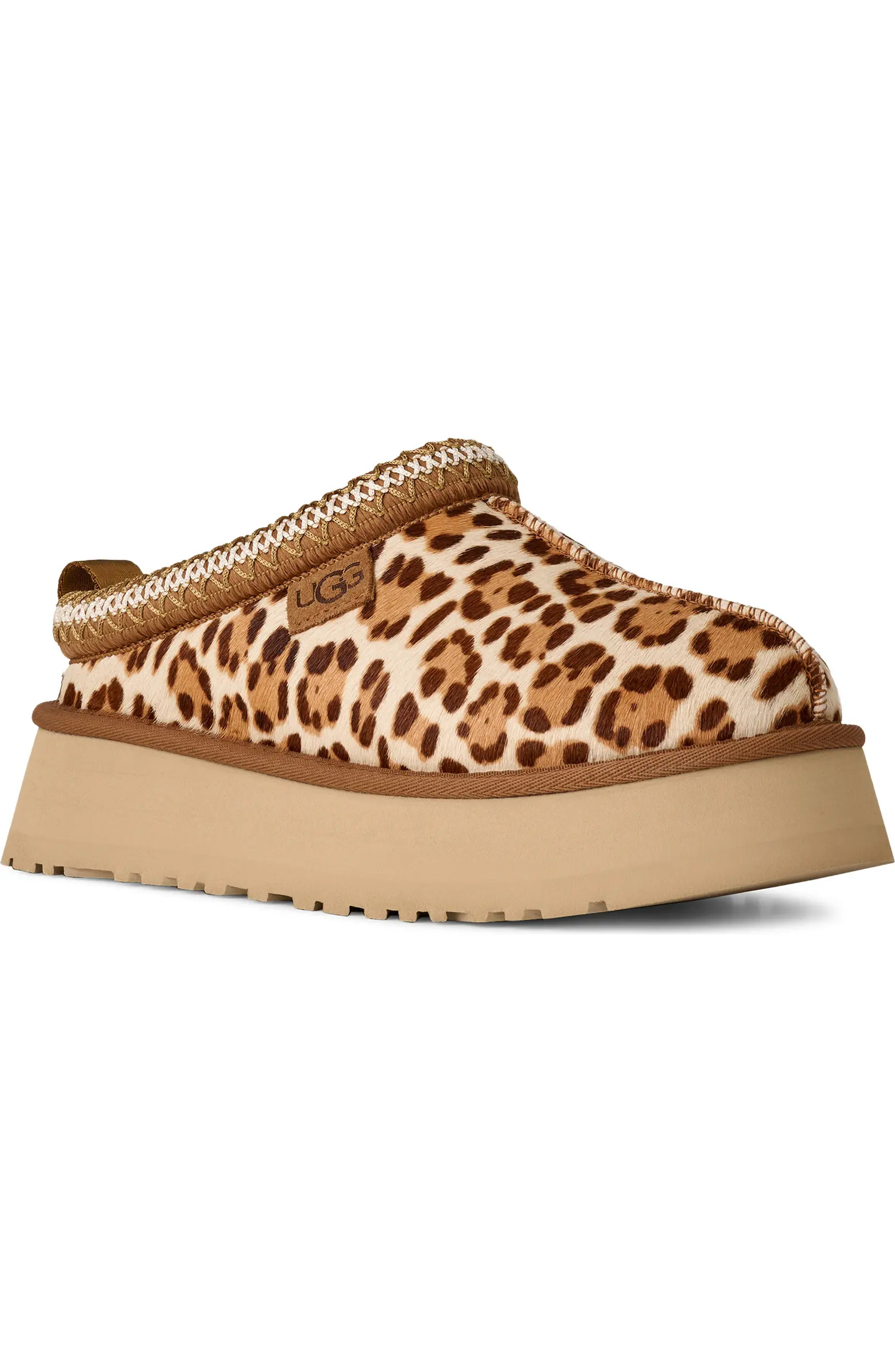 UGG® Tazz Plains Leopard Print Slippers (Women) | Nordstrom | Nordstrom