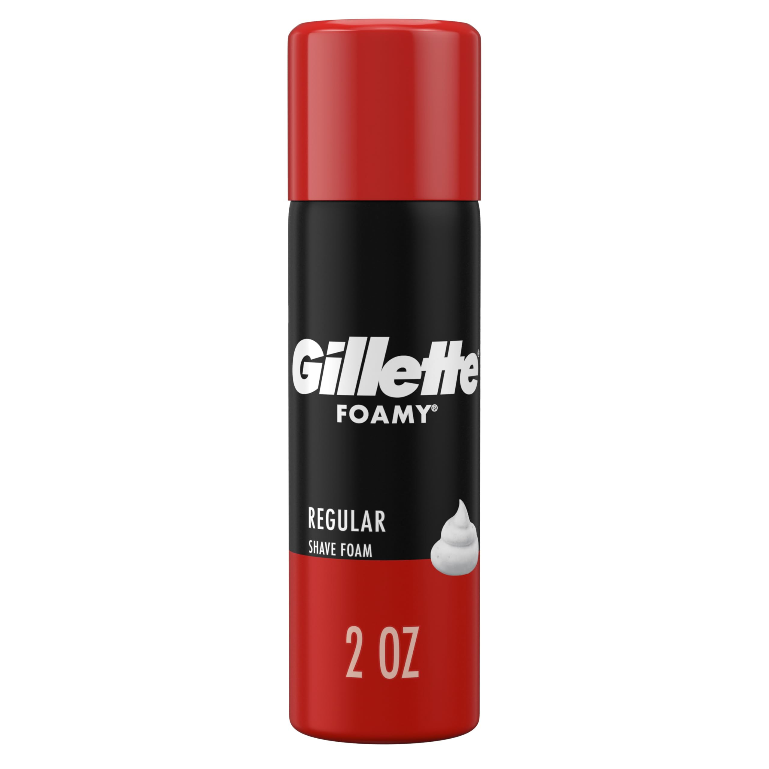 Gillette Foamy Regular Shaving Foam, 2 oz | Amazon (US)