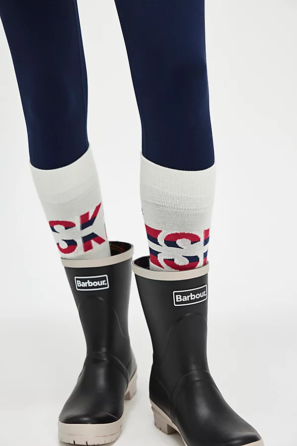 Chaussettes de ski Falke Sk4 Flag en Blanc Cassé, pour femme chez Free People | Free People FR